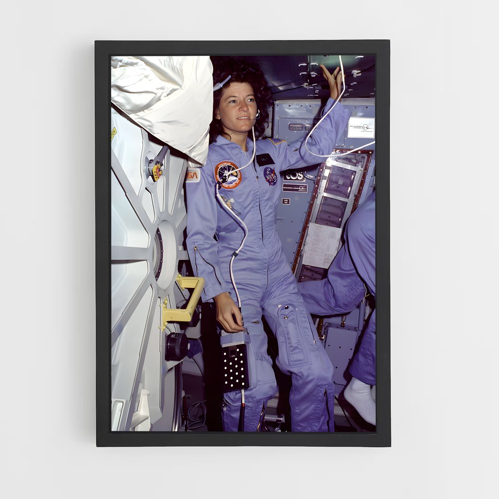 Poster envoûtant Valentina Tereshkova – affiche Astronautes (vue 2)